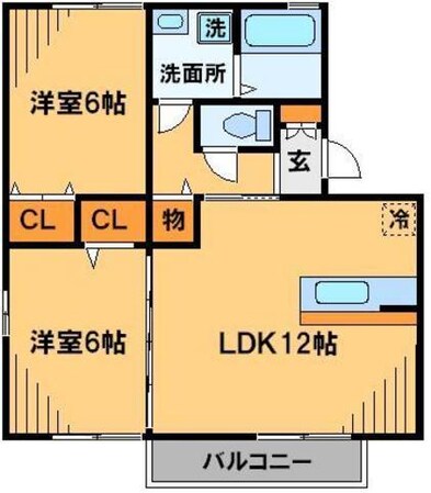 ラプランタンＣ棟　の物件間取画像